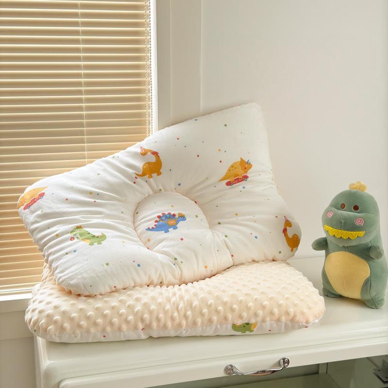 OEING Dot Velvet Dinosaur Paradise Pillow
