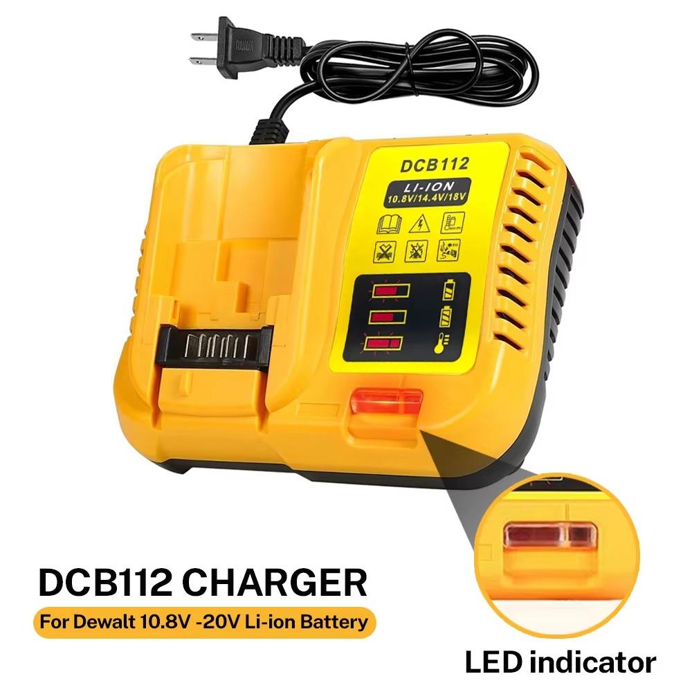 18V 20V Lithium Battery Charger  For DeWalt Battery Fast Charging Dock Repalcement