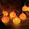 LED Halloween Pumpkin Lights String Ghost Festival Decoration String Lights Battery Lights Remote Control USB Models, Holiday Decoration Lights