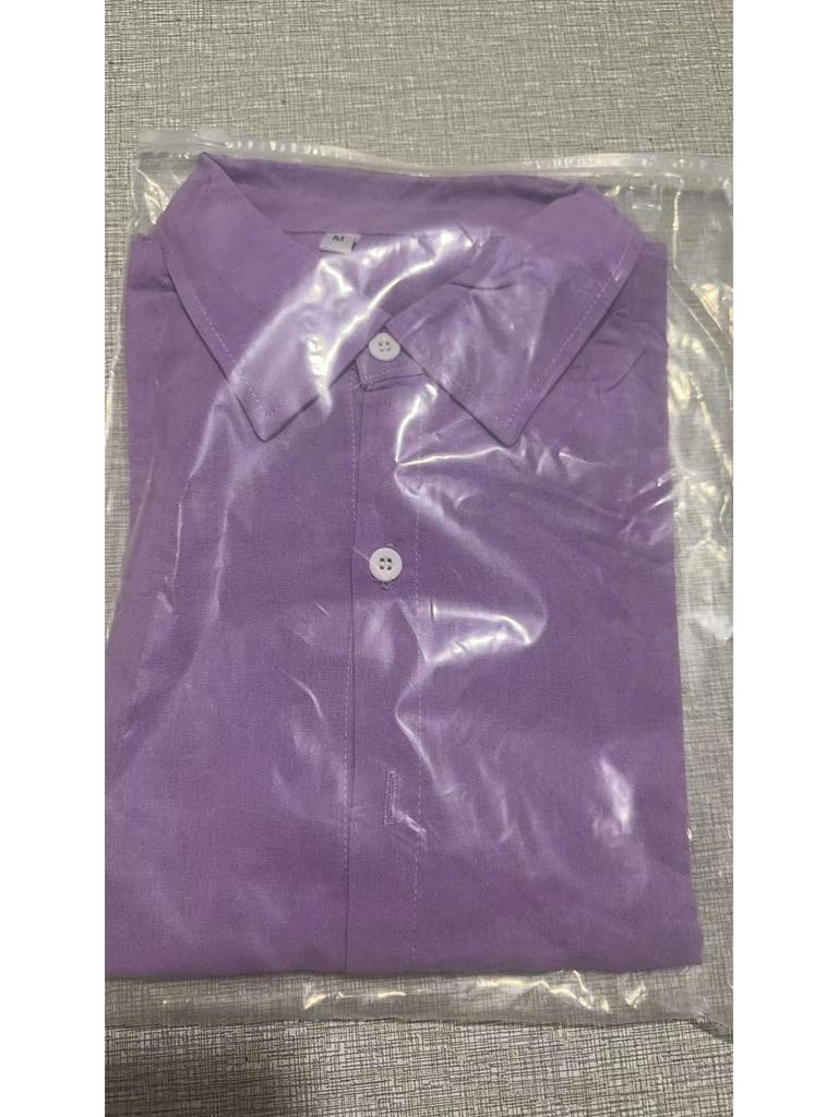 Men's Solid Color Cotton Linen Shirt - Long Sleeve Business Casual Style