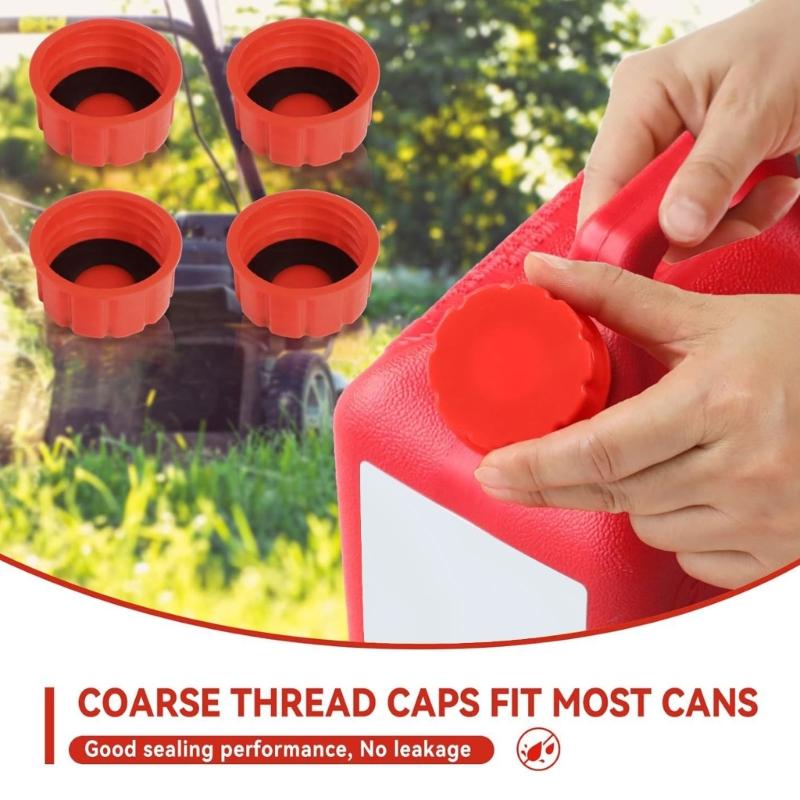 Universal Plastic Gas Can Caps Replacement Durable Coarse Thread Caps for Storage Transportation, Fuels Leak Prevention