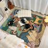 Cartoon cat pattern Floor Mat Rectangle Anti-slip Home Soft Badmat Front Door Indoor Outdoor Mat Welcome Doormat
