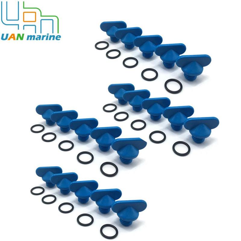 For Mercruiser Exhaust Manifold Water Drain Plug Blue 13992 18-4226 22-806608A1 22-806608A2 20 PACK