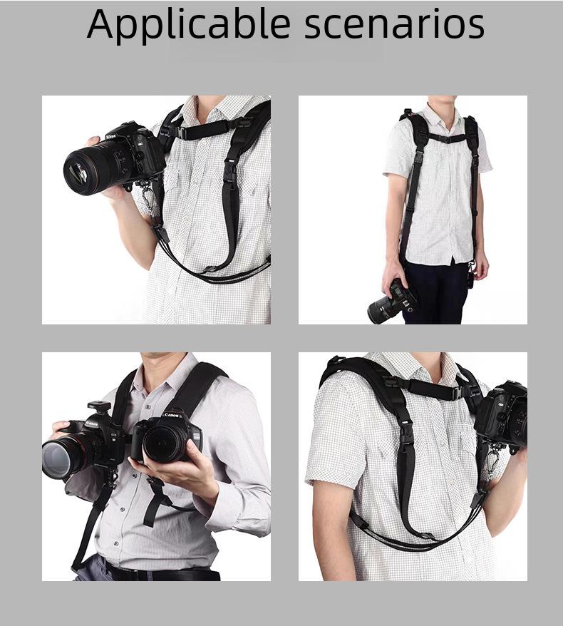 K-förmiger professioneller SLR-Doppel-Schulterkameragurt