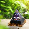 Orgonite Crystal Object, Orgone Pyramid Tower, Energy, Nature, Reiki, Healing, Chakra, 6cm x 6cm (20)