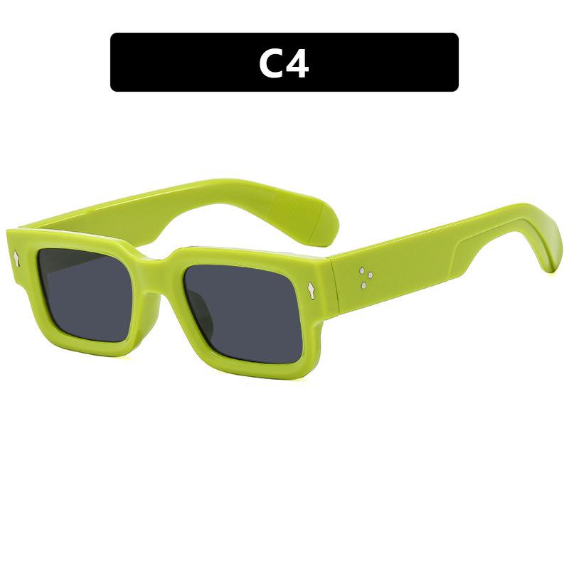 Arrow Rice Nail Sunglasses Square Fashion Sunshade Sunglasses Sun Protection Personalized Sunglasses Rivet Beach Men