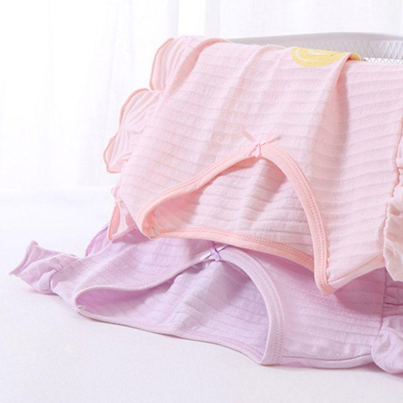 Girls' Sleepwear Dress Children's Pleated Short Sleeve Nightgown Loungewear