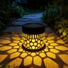Outdoor Solar Garden Wall Light Decorative Lantern Metal Frame Solar Powered LED Light for Patio Pathway Yard Fence