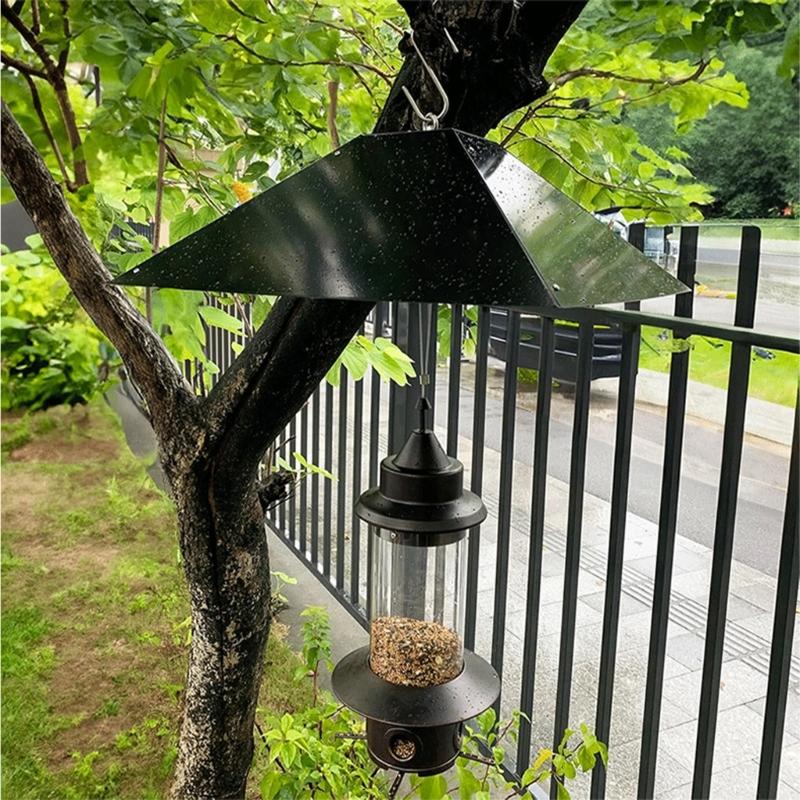 Bird Feeder Rod Wrap Around Protective Shield Bird Feeder Rod Bird Food-Guard Squirrels Baffle