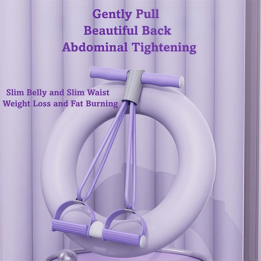 Multi-Function Resistance Bands with Handles Tummy Trainer New Tension Rope  Home Gym