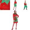 Christmas Elf Cosplay Costume Couple Outfits High Quality Polyester S/m/l