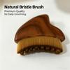 1PC Facial Massage Brush, Angled Handle Soft Bristles, Gentle Manual Scrubber for Daily Skincare, Smooth Contouring Tool