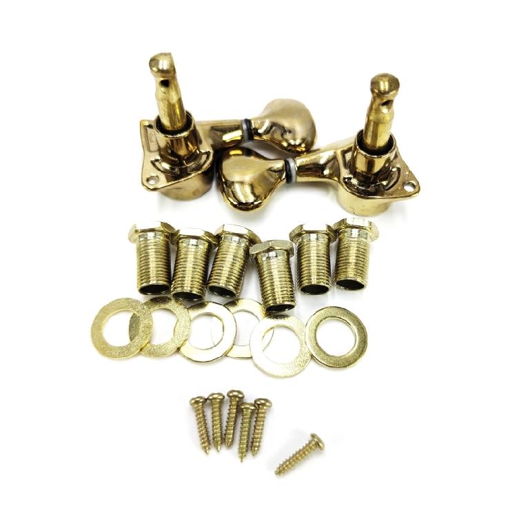 6PCS Guitar Tuning Pegs Guitar Repairing Component Suitable for Acoustic and Electric Guitars with Metal Construction