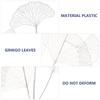 2 Pcs Simulated Ginkgo Decorative Plant Wedding Supplies Artificial Shrub Photo Props Fake Lifelike Simulation