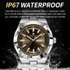 New Luxury Quartz Man Wristwatch Sport Men Watches Waterproof Luminous Date Week Stainless Steel Men's Watch Male Reloj