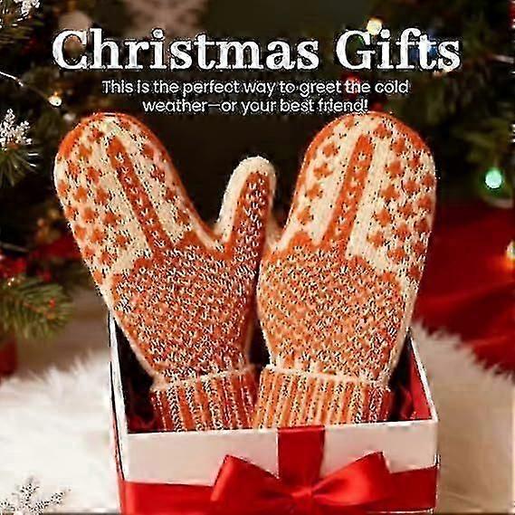 The Naughty List Mittens | Cozy Knit with a Hidden Attitude, Hand Knitted Hidden Middle Finger Winter Warm Mittens for Womenzz55