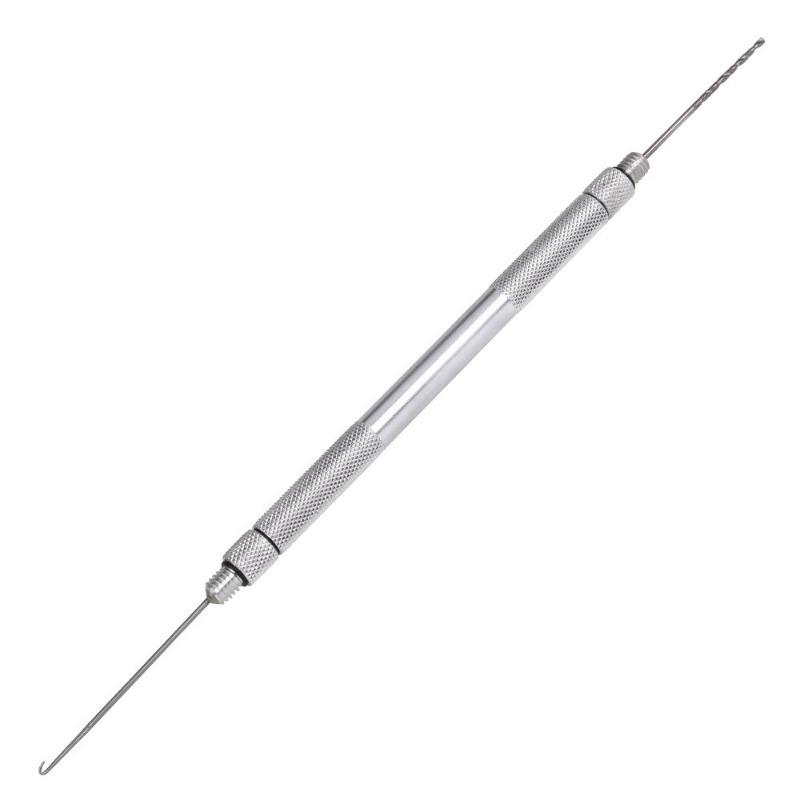 3-In-1 Carp Fishing Rigging Bait Needle Kit Tool Set Bait Boilie Drill Stringer Needle Nonslip Aluminum Alloy Handle