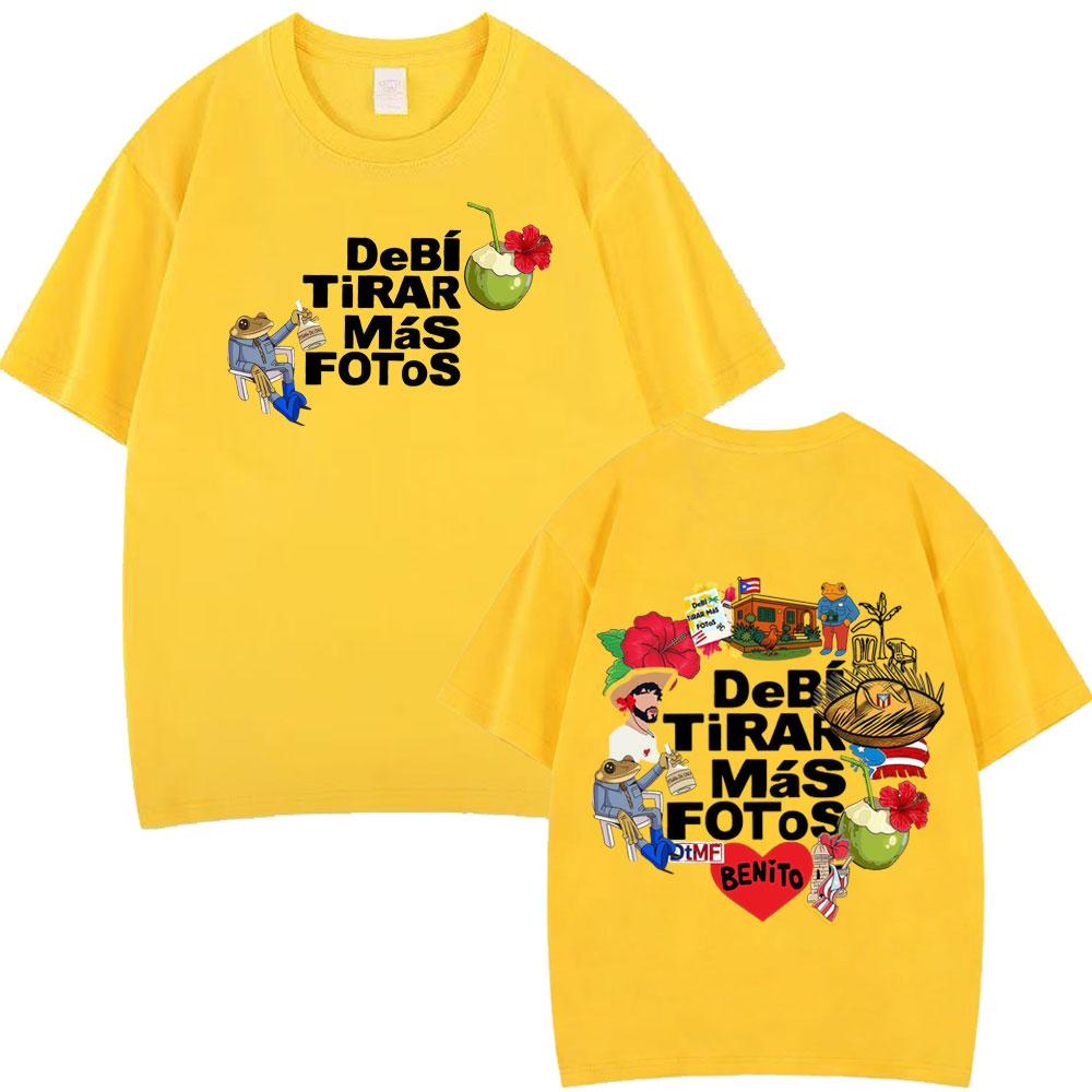 Rapper Bad Bunny Album Debi Tirar Mas Fotos DTMF Tour 2026 Merch T Shirts Men Women Fashion Hip Hop Tshirts Vintage Tshirt