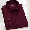 S Herren Einfarbig Atmungsaktives Business Casual Langarmhemd
