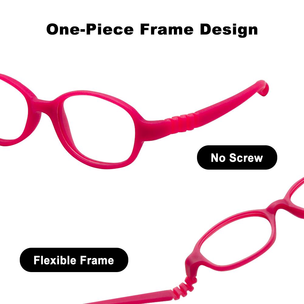 Oprawki do okularów dla dzieci Rozmiar 41 Mira Elastyczne Bezśrubowe Jednoczęściowe Optyczne Okulary dla Niemowląt ze Sznurkiem Okulary dla Dzieci Chłopcy Dziewczynki