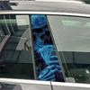 Devil Skeleton Samurai Skull Head Car B Pillar Sticker Waterproof Center Column Cover Scratches Sunscreen Car Accessories