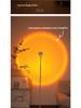 Ripple Atmosphere Light: Sunset Projection Dual-Head Floor Lamp for Living Room 