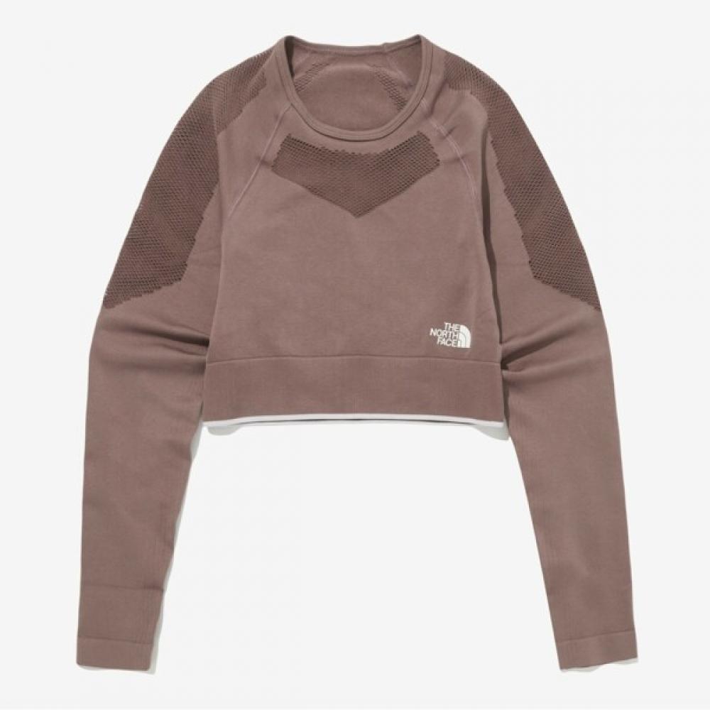 

North Face Women S Motion Crop Long Sleeve Tee Nm5mq81b Row 085(S)