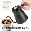 Coffee Space Coffee Kettle RCK-102, a kettledrip kettlecoffee pot with a narrow spout, easy water flow control, lid, and thermometer, suitable for