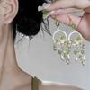 2025 Versatile New Green Lily of the Valley Earrings Fresh Tassel Water Drop Sweet Earrings Niche Stud Earrings