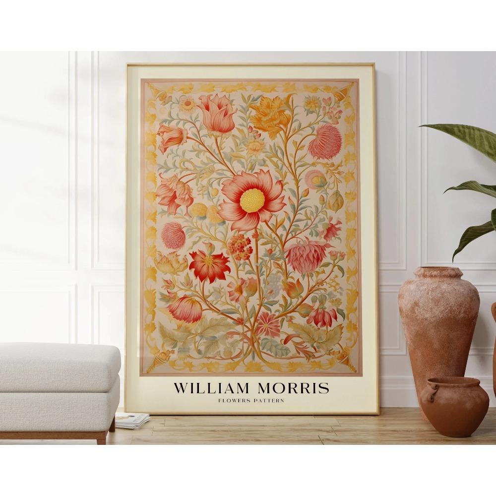 1PC Neutral William Morris Poster Poster Paper Print Home Living Room Bedroom Entrance Bar Cafe Art Painting Decoration