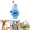 Children Walkie Talkies Watch LCD Screen Noise Reduction Telescopic Antenna Calling Walky Talky Watch Blue