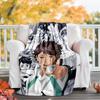 1pc Oikawa Tooru2 Theme Blanket - Digital Print, Polyester, Cozy for All Seasons, Perfect for Outdoor, Camping, and Travel