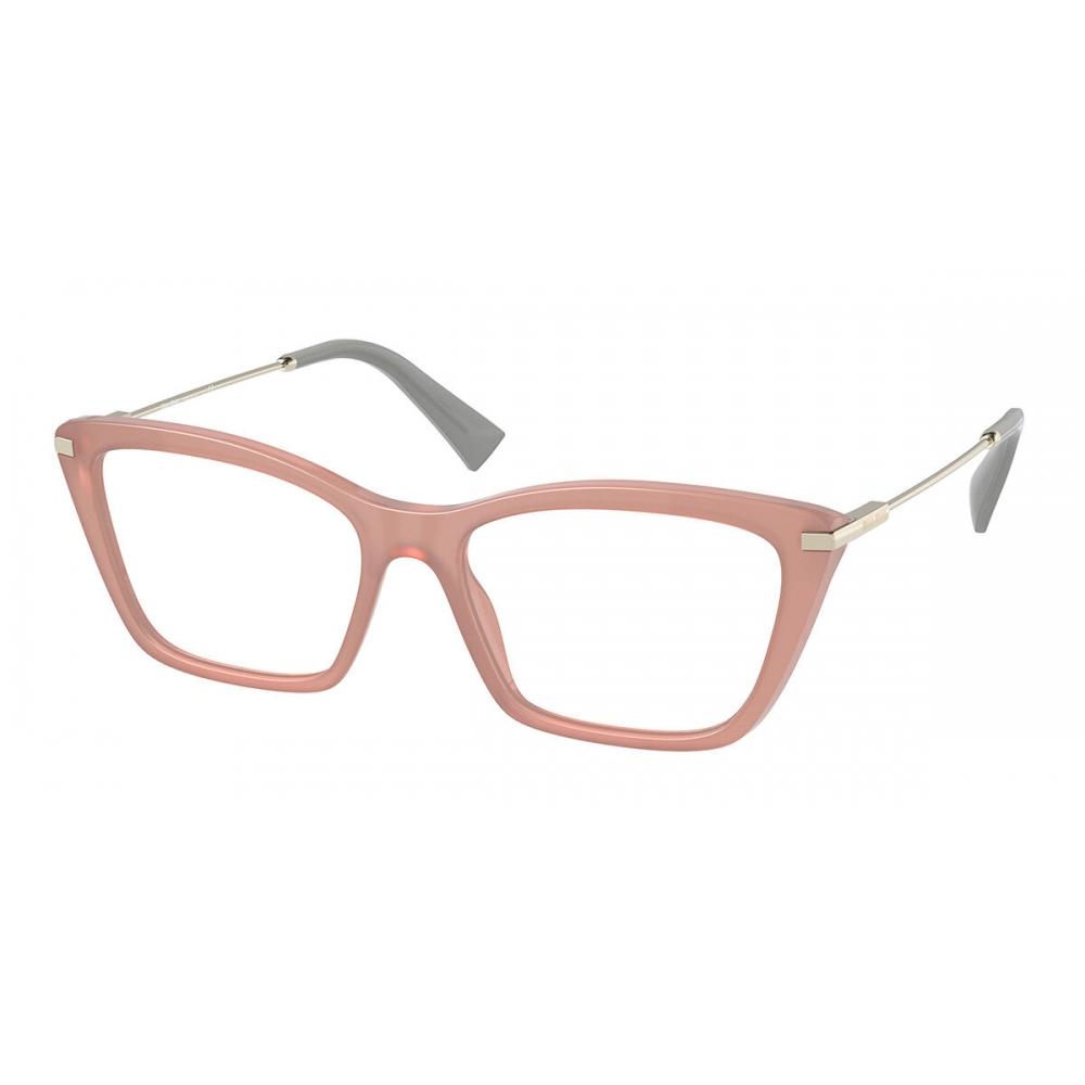 

Miu Miu Mu01uv 06x1o1 Women Eyeglasses Opal Pink/51