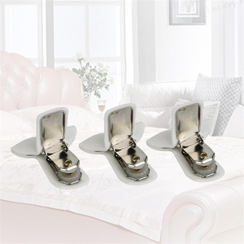 8PCS Padded Comforter Clips Duvet Clips White Blanket Fasteners Prevents Comforters From Moving Inside Duvet Cover