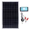 Solar Panel Controller Kit 100W Aluminum Frame Solar Panel Charger and 12V 10 50A Charge Controller for RV Car Boat