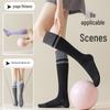 Calf Color Block Compression Socks: Non-Slip Yoga, Pilates, Cycling, Dance, and Fitness Thigh-Highs.