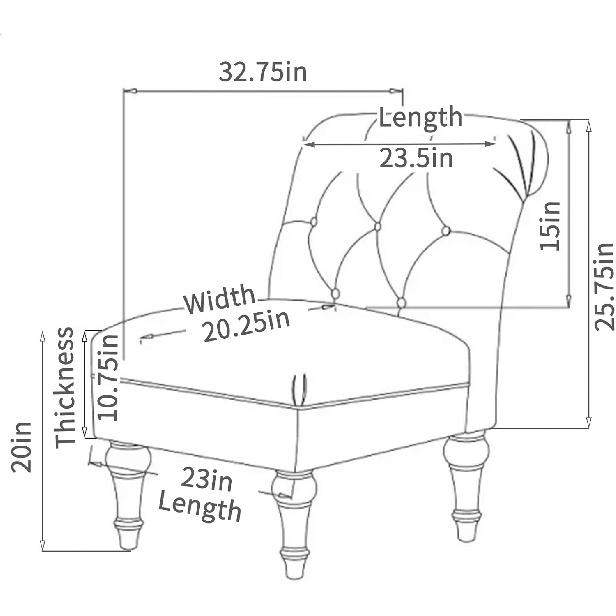Armless Accent Chair Cover Slipcover Stretch Jacquard Furniture Protector Covers for Living Room #1 One Size