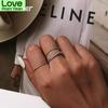  Tone Braided Texture Twisted Fashionable Eternity Band Stackable Rings Fine JewelryFashion Jewelry