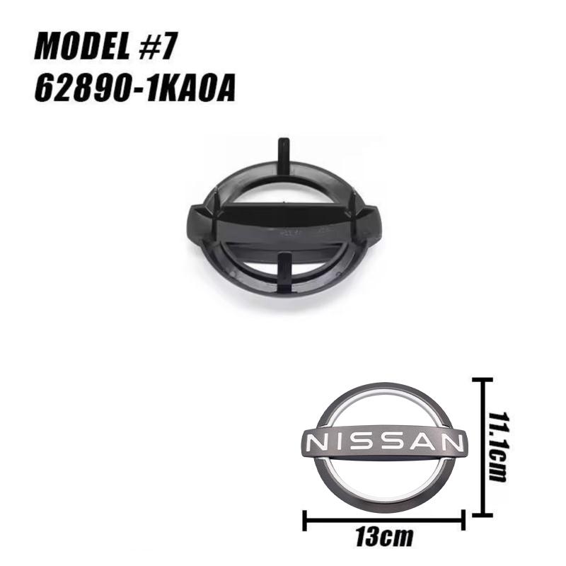  CHUQAZ1 For Nissan J11 X Trail Note Juke Sentra Patrol Micra Leaf Car Front Bonnet Grill Rear Trunk Emblem Logo Cover Replacement Badge
