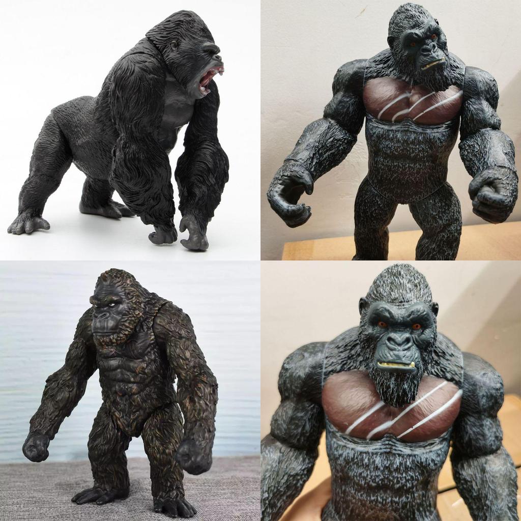 Bandai Original Shm King Kong Modelo Gorila Brinquedos Figura de Ação Exquisita Para Presentes de Crianças