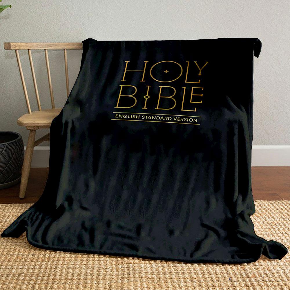 

Holy Bible Print Blanket Printed Blanket for Living Room Bed Couch lunch break Soft Cozy Blanket for Friend s festival Gift 80cm x 120cm