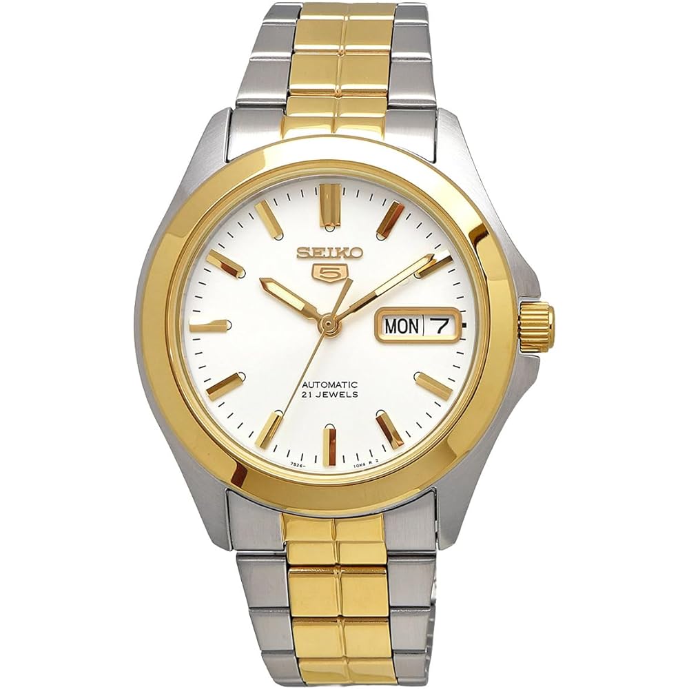 [Seiko] SEIKO FIVE Automatic Men s Watch SNKK94K1 Silver x Gold International Model [Parallel Imp...
