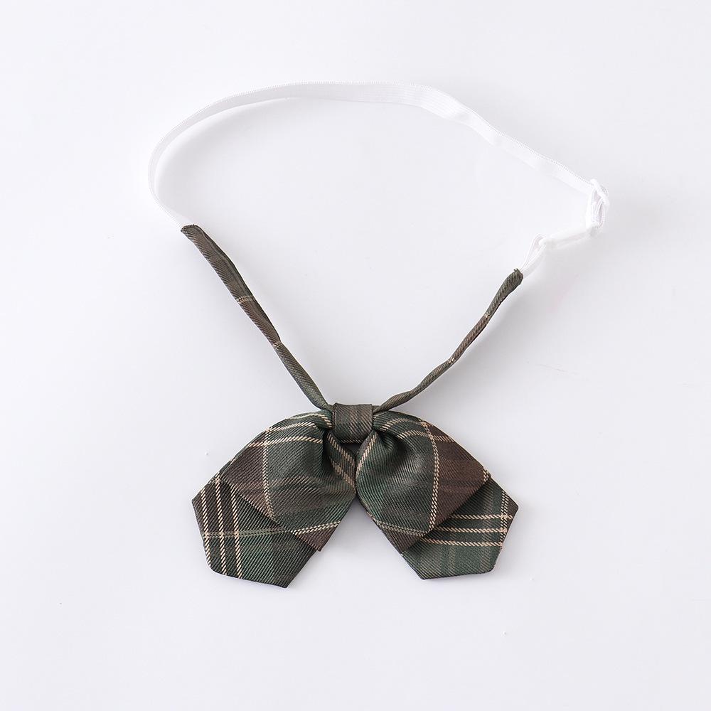 

High-Waisted Japanese JK Plaid Pleated School Uniform Skirt Accessory