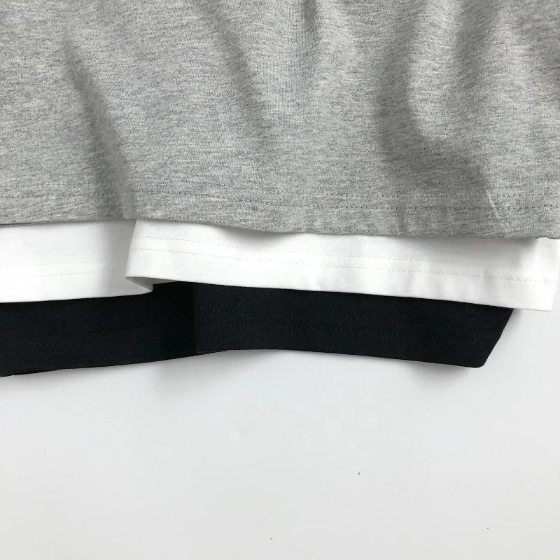 Autumn Kids Solid Color Long Sleeves Loose Basic T-Shirt Boys Girls Korean Soft Children Clothes