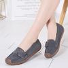 Cow Suede Flat Shoes Women Slip-on Casual Shoes Soft Soled Flats Comfortable Walking Driving Shoes Elegant Ladies Shoes