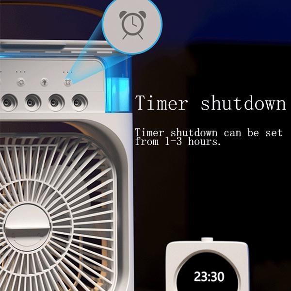 Small Desktop Cooler Home Fan Mute Mini Usb Spray Humidifier