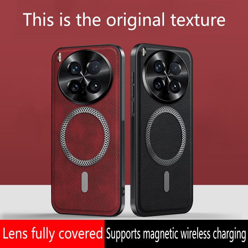 Pro pouzdro Vivo X200 Ultra Magnetické Elegantní Kožené Odolné proti Opotřebení Objektiv Plně Kryté Protiskluzový Úchop Kryt Okraje Skořepina