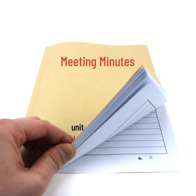 Premium Kraft Paper Meeting Minutes Notebook Set, 16k Size, 10-Pack - Free Shipping Included