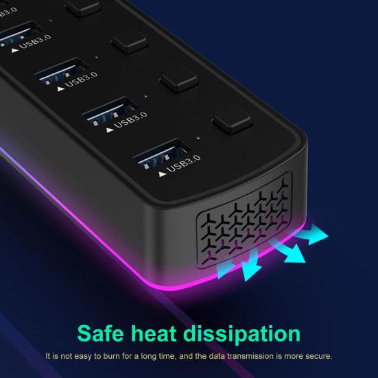 Compact USB Laptop Docking Station Multiport Plug And Play Ports Extension