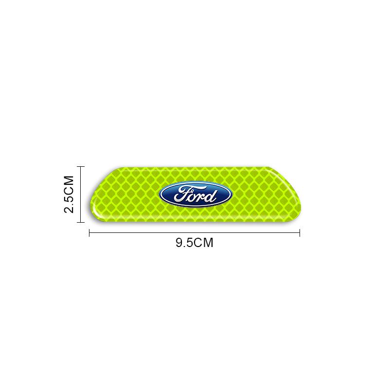 4 ks/sada Reflexní bezpečnostní nálepky na auto Pro Ford Focus 2 3 4 Mondeo Kuga Fiesta MK7 Escort Explorer Edge 2 4 MK2 MK4